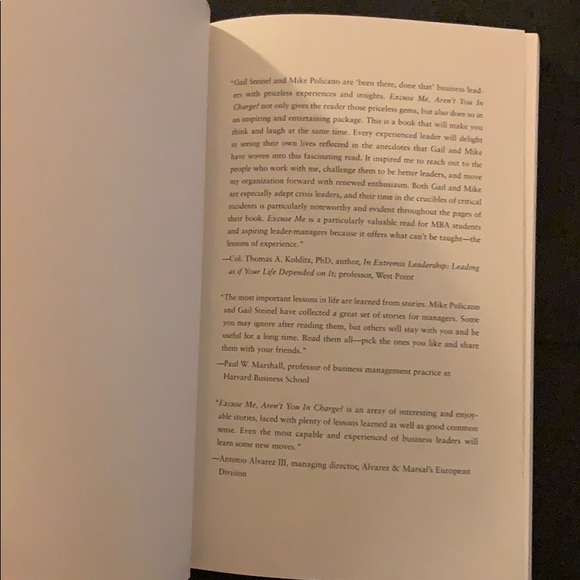 Excuse Me, Aren’t you in Charge? Book - Picture 2 of 3